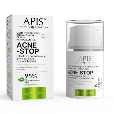 APIS ACNE-STOP Home terApis Lahka normalizacijska krema proti aknam z zelenim čajem 50ml