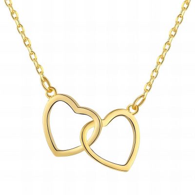 "Hearts" VERIŽICA, 18K Gold Plated Steel