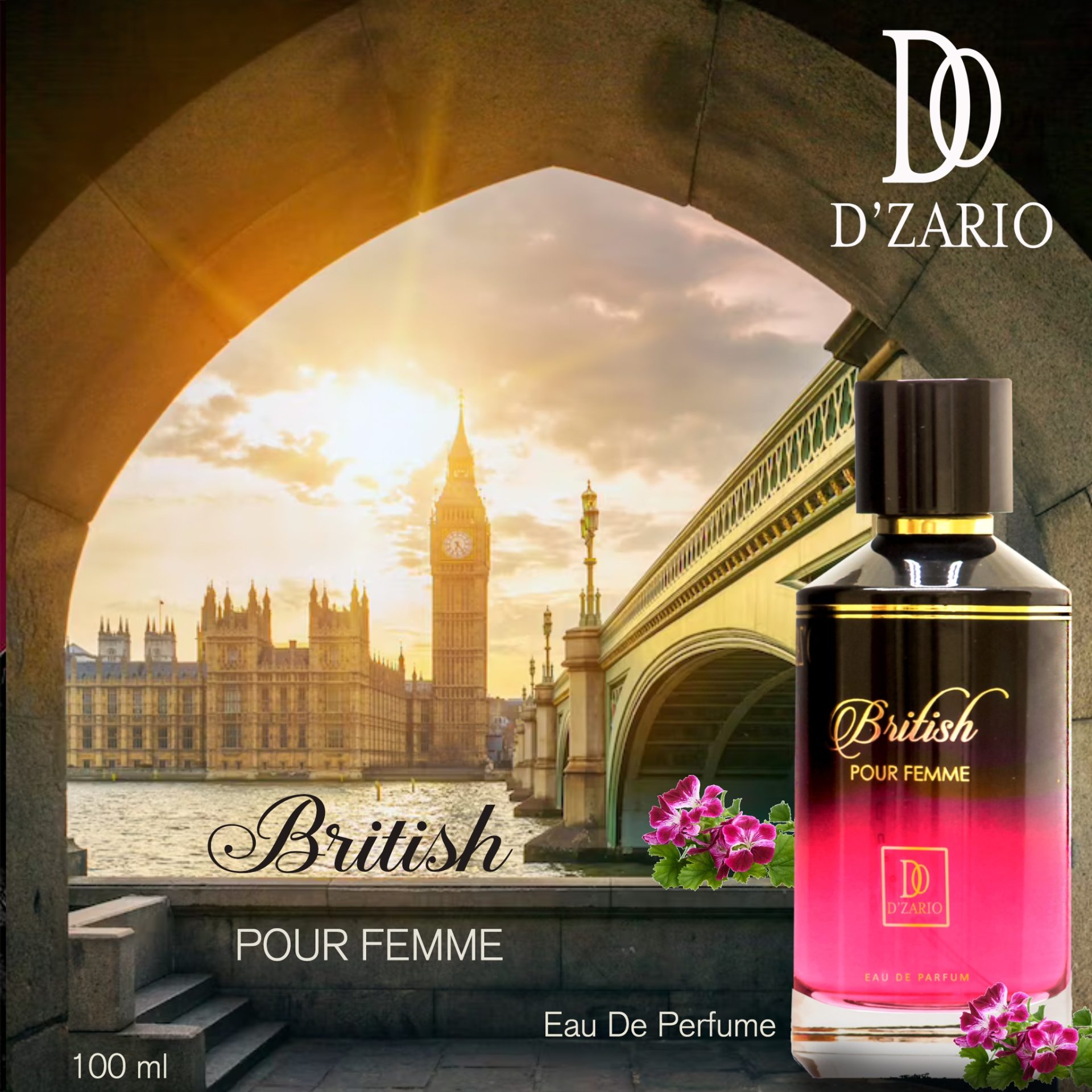 358074062_789119982711557_2998484537032997811_n-1.jpg BRITISH POUR FEMME D'ZARIO EDP 100ml - slika 1