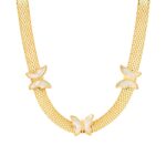" METULČKI " VERIŽICA, 18K Gold Plated Steel