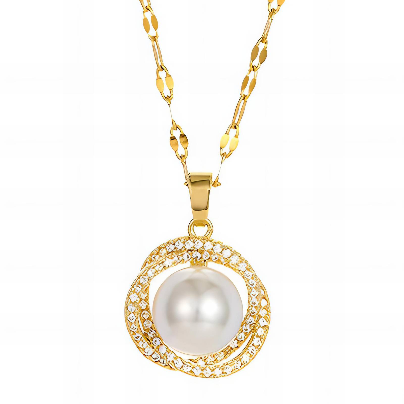88399-0_232021.jpg VERIŽICA, 18K Gold Plated Steel - slika 1