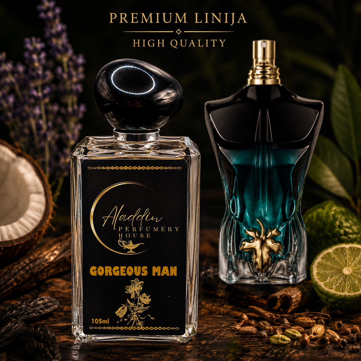 GORGEOUS MAN inspired by Le Beau Le Parfum Jean Paul Gaultier for men_aladdin_perfumery_house GORGEOUS MAN – točen parfum po navdihu Le Beau Le Parfum Jean Paul Gaultier for men