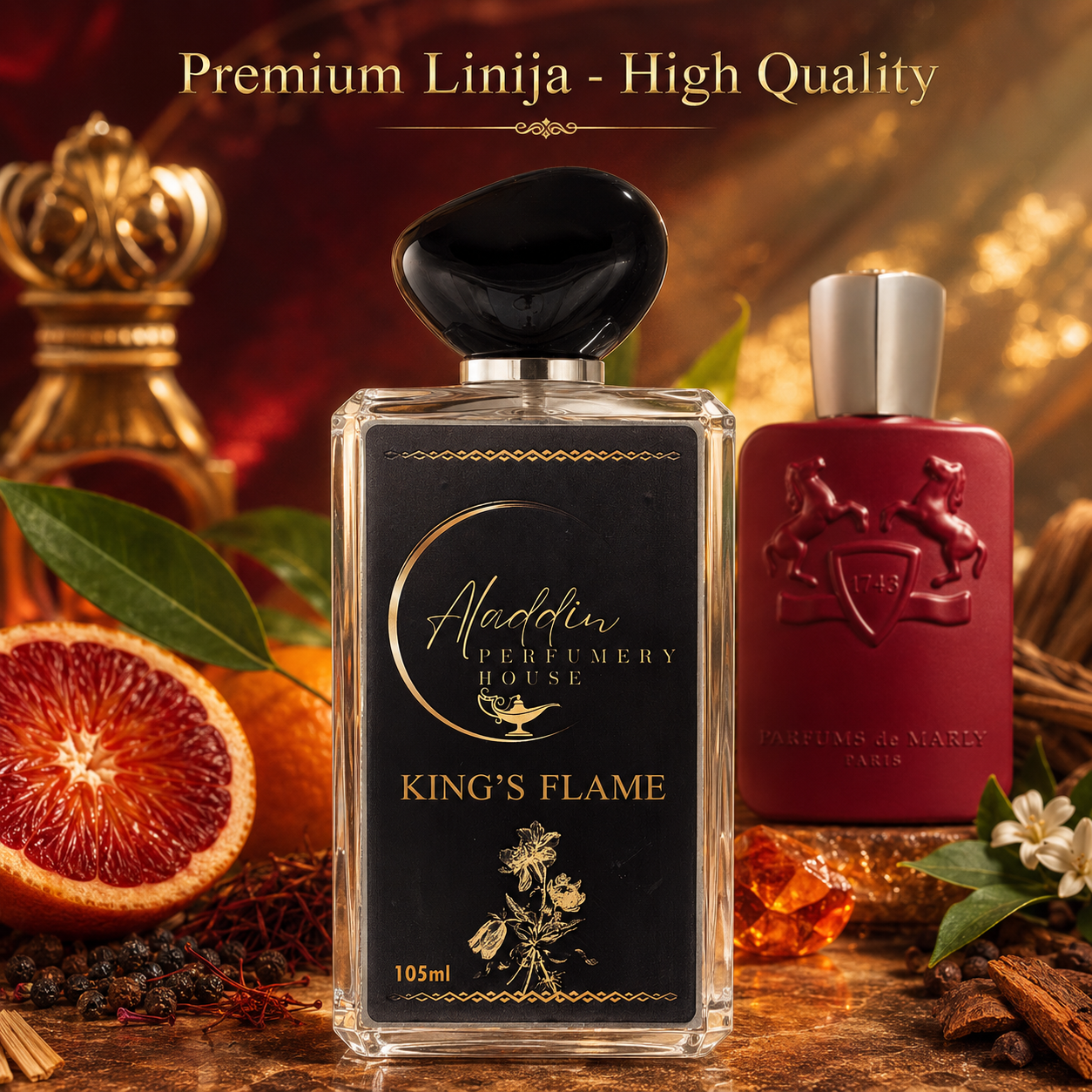 King's Flame inspired by Kalan Parfums de Marly_aladdin_perfumery_house_moski_zenski_parfum King's Flame inspired by Kalan Parfums de Marly - slika 1