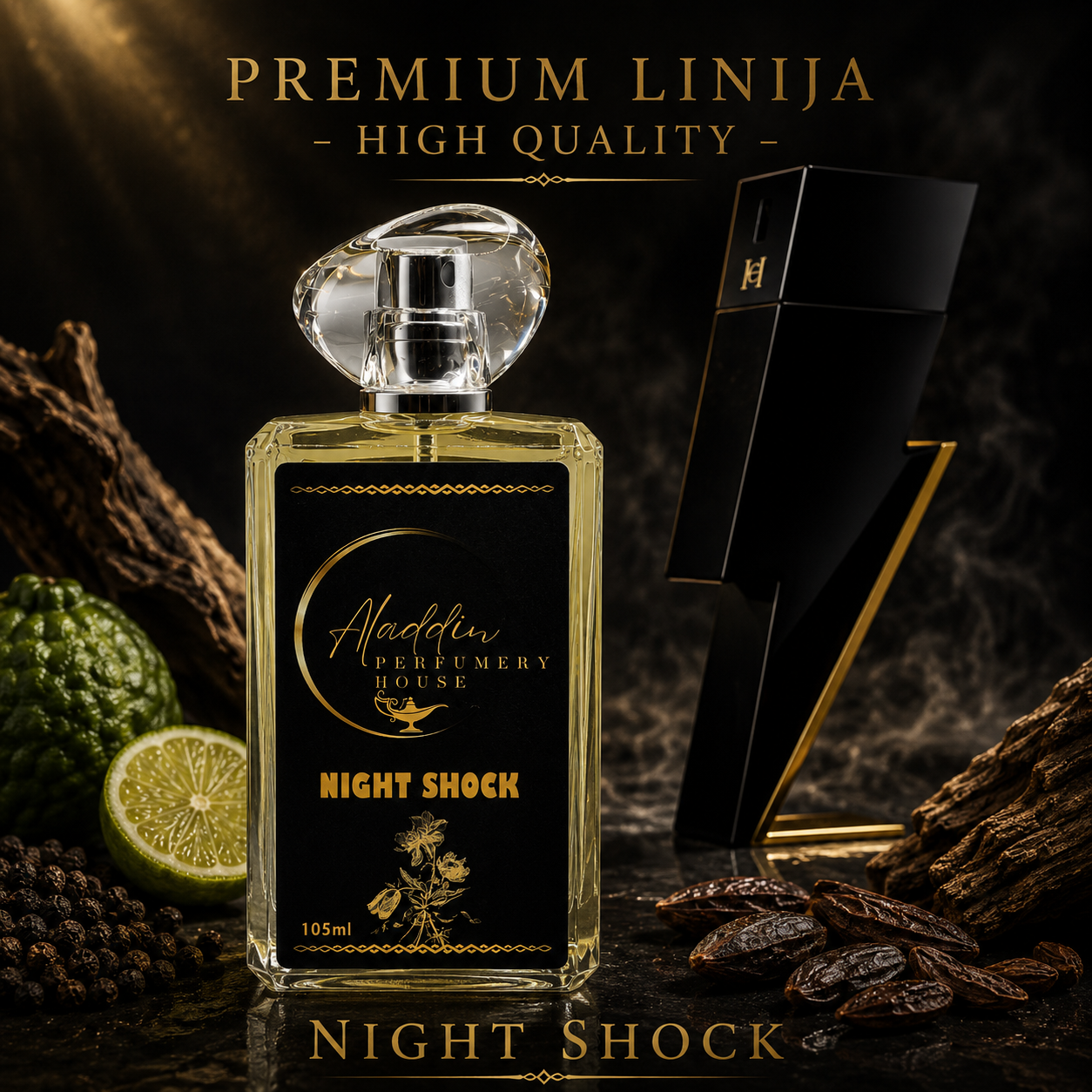 NIGHT SHOCK inspired by BAD BOY CAROLINA HERRERA_aladdin_perfumery_house Night Shock inspired by BAD BOY CAROLINA HERRERA - slika 1