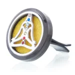 Avtomobilski aroma difuzor – kovinski obesek Joga / čakre, 30 mm | Aladdin – 2