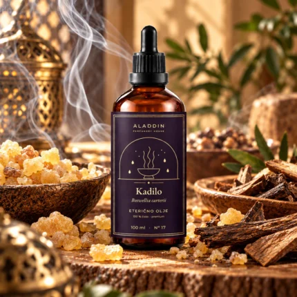 Kadilo – eterično olje 5 % v olju grozdnih pešk – Aladdin Perfumery House